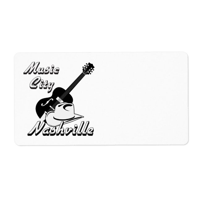 Etiqueta Nashville. Cidade da Música (Frente)