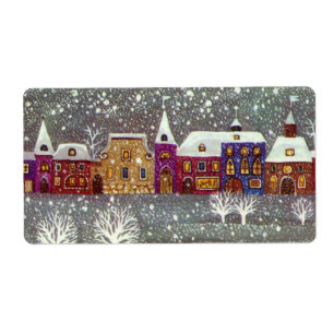 Etiqueta Natais vintages, Cavalo de Papai Noel Aberto