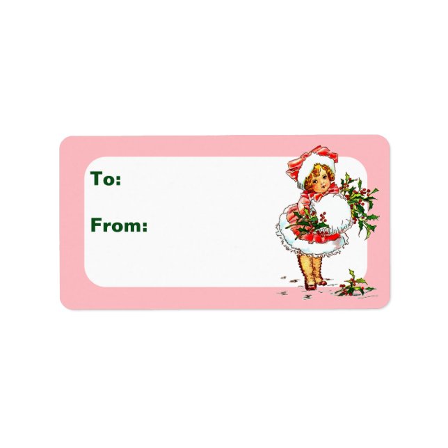 Etiqueta Natais vintages filho (Frente)