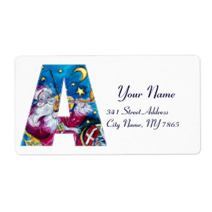 ETIQUETA NATAL A CARTA/PAPAIS NOEIS INSPIRADOS MONOGRAMA