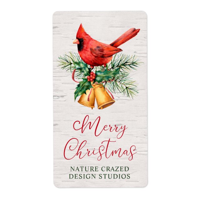 Etiqueta Natal da Cardinal Company (Frente)