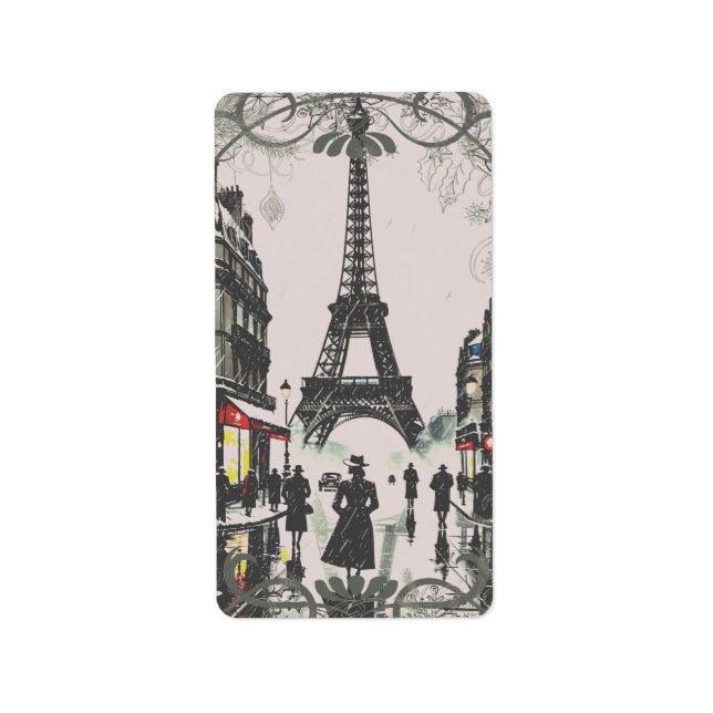 Etiqueta Natal de Paris (Frente)