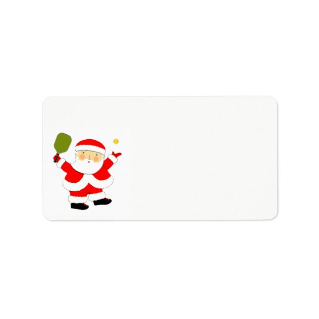 Etiqueta Natal de Pickleball (Frente)