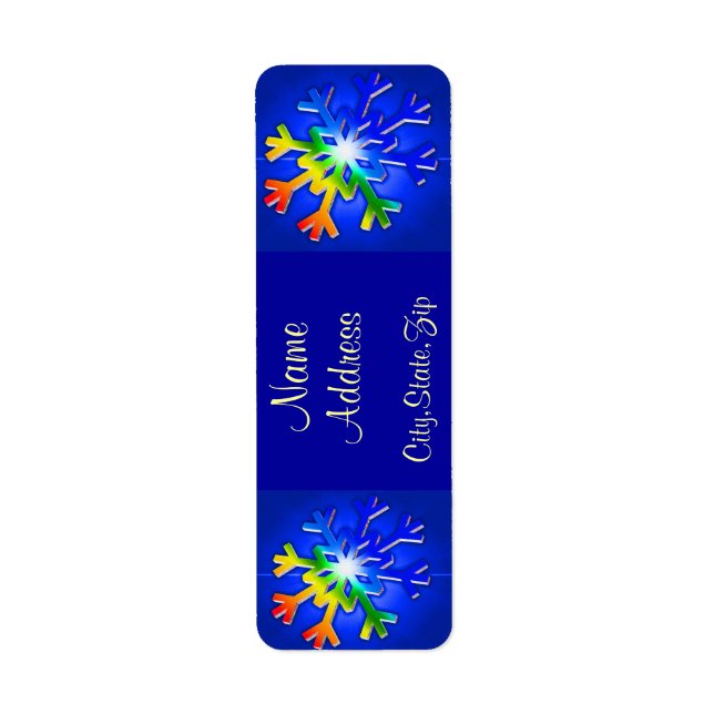 Etiqueta Natal do inverno_ (Frente)