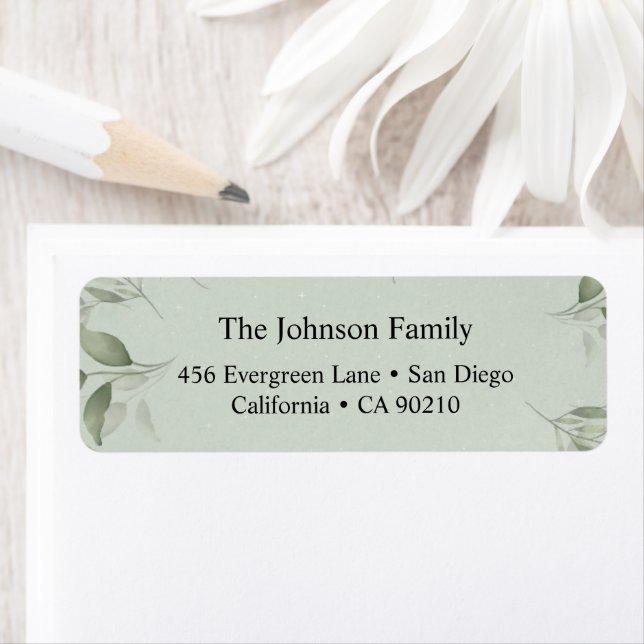 Etiqueta Natal Floral Clássico Elegante (Insitu)