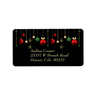Etiqueta Natal - Garland Black