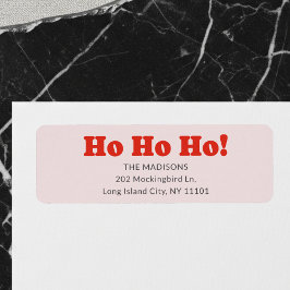 Etiqueta Natal Ho Ho Ho Retro