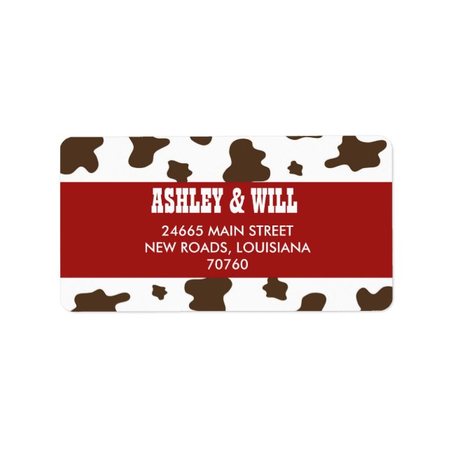 Etiqueta Natal Ocidental (Frente)