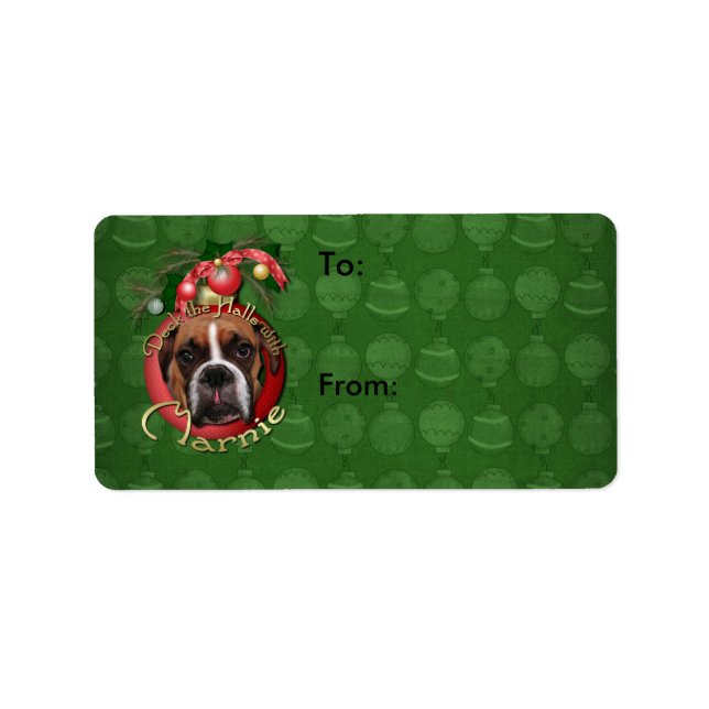 Etiqueta Natal - Passe os corredores com Marnie (Frente)