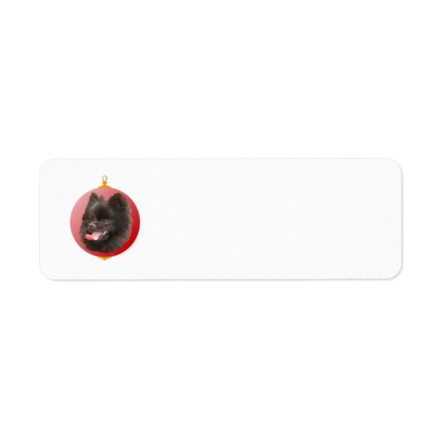 Etiqueta Natal Pomerânia (Frente)