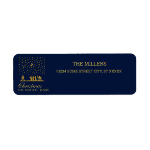 Etiqueta Natal religioso, Nascimento de Jesus, Três Rei