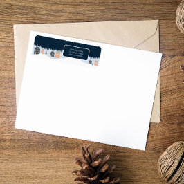 Etiqueta Natal Russo do inverno