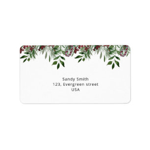 Etiqueta Natal Sempre Verde