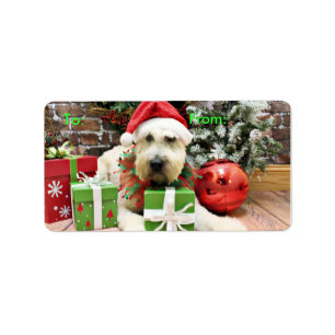 Etiqueta Natal - Terrier Wheaten - Bailey