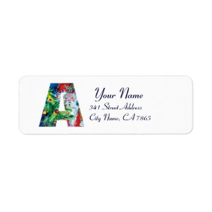 ETIQUETA NATAL UMA LETRA/PAPAI NOEL COM ÁRVORE DE NATAL