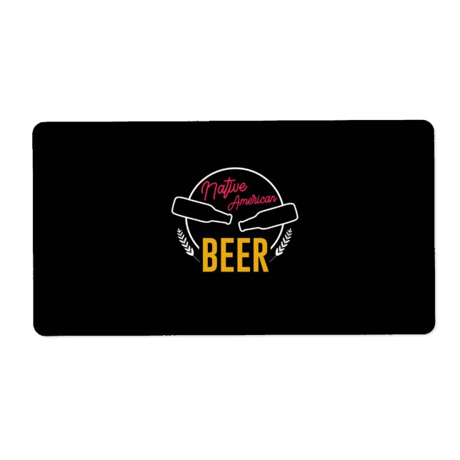 Etiqueta Native American Beer (Frente)