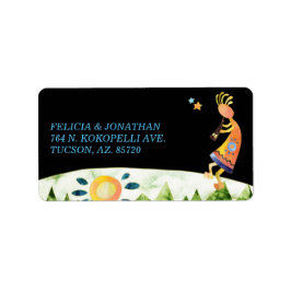 Etiqueta Nature Inspirou Kokopelli Endereço de Devolução de