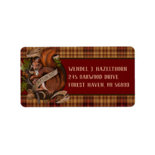 Etiqueta Nature Nut Squirrel