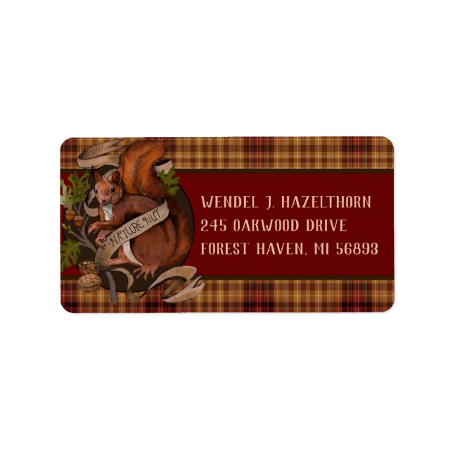Etiqueta Nature Nut Squirrel (Frente)