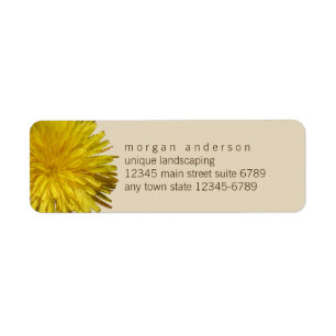 Etiqueta Negócio floral pipe% amarelo do divertimento do