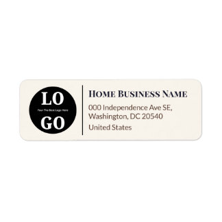 Etiqueta Negócios Domésticos  Logotipo Personalizado Elegan