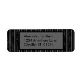 Etiqueta Negra e Cinza Elegante modernas, riscadas