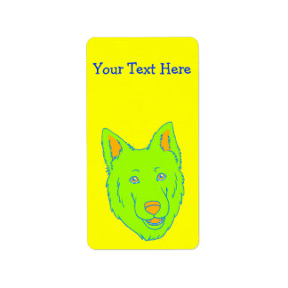 Etiqueta Neon Dog
