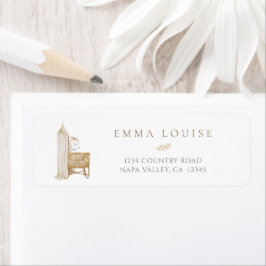 Etiqueta Neutral Boho Baby Brunch