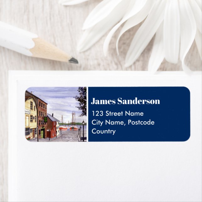 Etiqueta New Bedford Massachusetts New England Painting (Insitu)