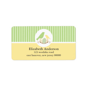 Etiqueta Ninho de Pássaros