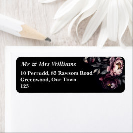 Etiqueta Nó escura, elegante e ladrão de peões modelo