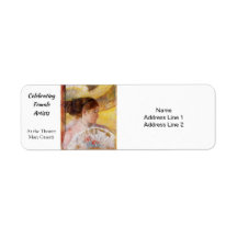 No Teatro por Mary Cassatt