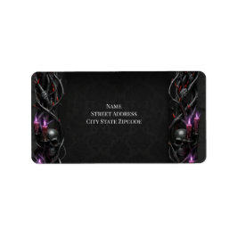 Etiqueta Noite Eterna Casamento Gótico de Vampiro Romance S