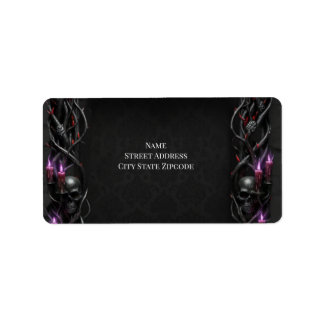 Etiqueta Noite Eterna Casamento Gótico de Vampiro Romance S