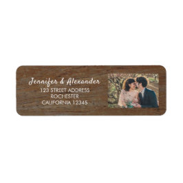 Etiqueta Noiva de madeira russa e casamento do campo de fot