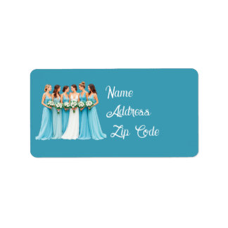 Etiqueta Noiva Elegante Casamento personalizável