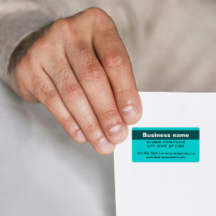 Etiqueta Nome Comercial Realçado No Rótulo De Endereço Teór