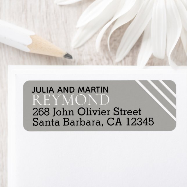 Etiqueta nome da família/apelido com cinza de endereço resi (Insitu)