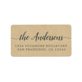 Etiqueta Nome da Família Caligrafia Endereço de devolução d