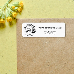 Etiqueta Nome da família Frango Fazenda de Ovo Endereço Dec