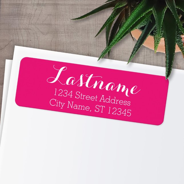 Etiqueta Nome da Família Personalizada Endereço de Devoluçã (Personalized Return Address Labels)