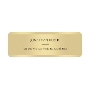 Etiqueta Nome da Fonte de Texto Dourado da Tendência Nome d