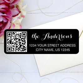 Etiqueta Nome de código QR personalizado Texto Retorno Pret