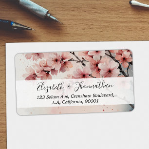 Etiqueta Nome de Script Girassol Floral Floral Flor Cherry