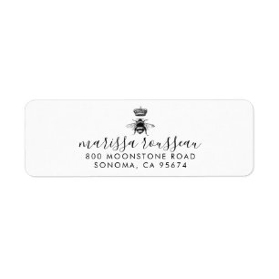 Etiqueta Nome de Script Manuscrito do Logotipo da Rainha Be