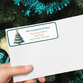 Etiqueta Nome dos Ornamentos das Árvores de Natal de Gingha