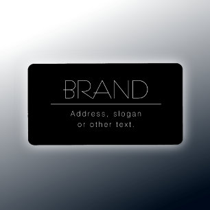 Etiqueta Nome e Slogan do na moda ou outro texto