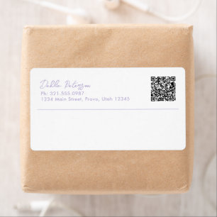 Etiqueta Nome Elegante Simples Moderno