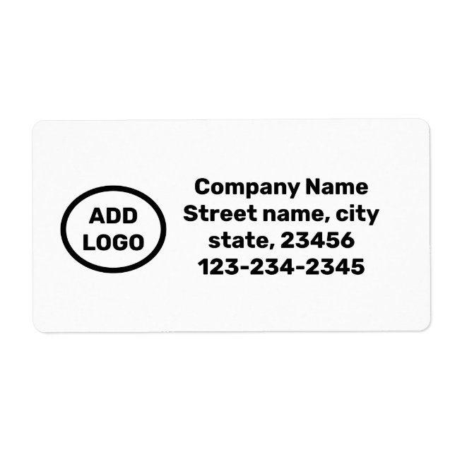 Etiqueta nome mínimo simples aqui ENVIO personalizado de LO (Frente)
