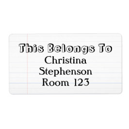 Etiqueta Nome Personalizado Grande Cartaz/Escola